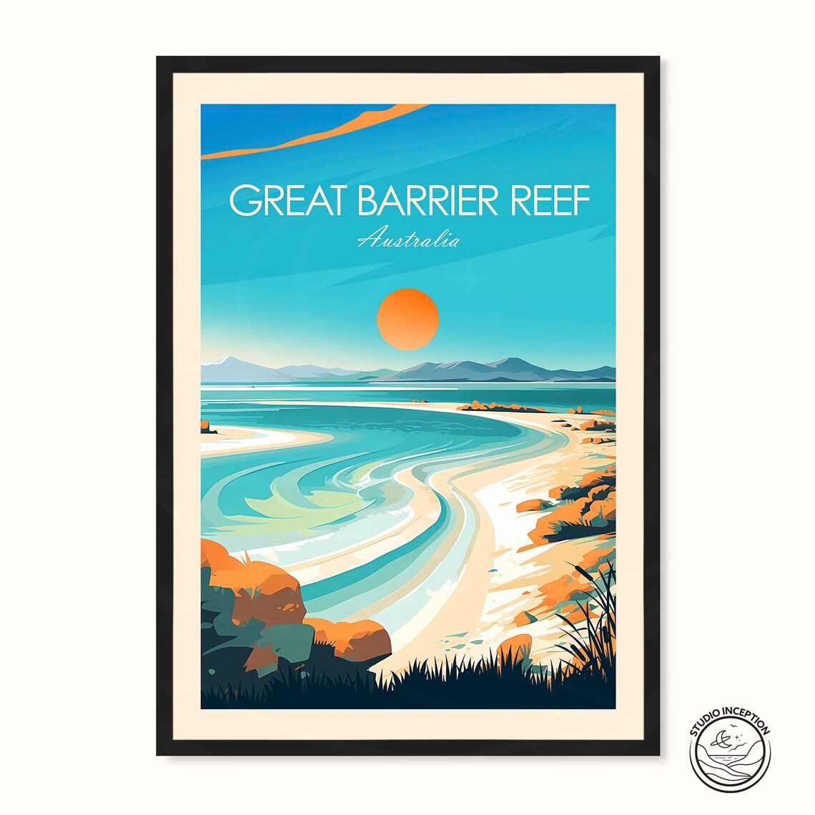 Great Barrier Reef Australia Home Decor Poster