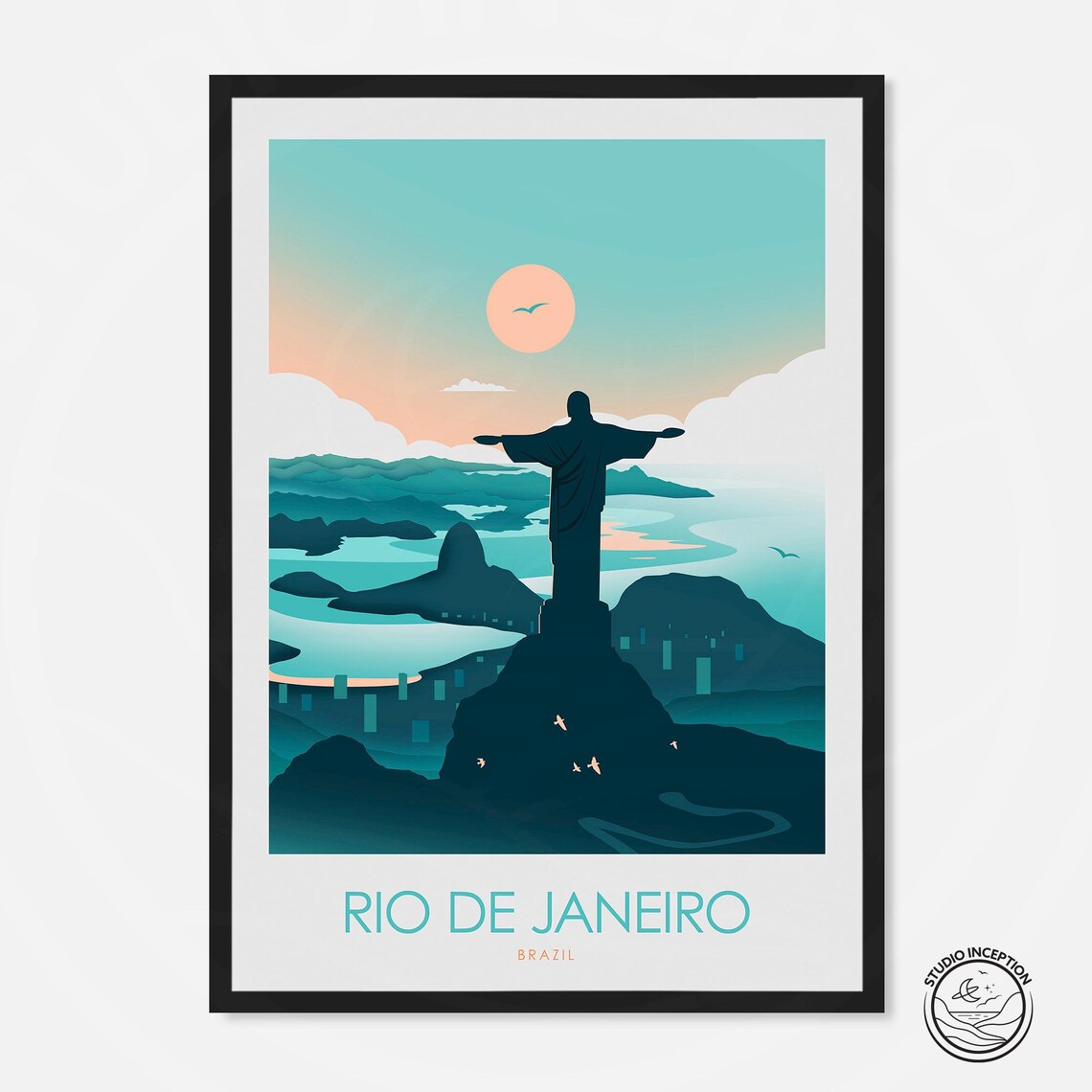 Brazil Rio De Janeiro Travel Poster, Latin America