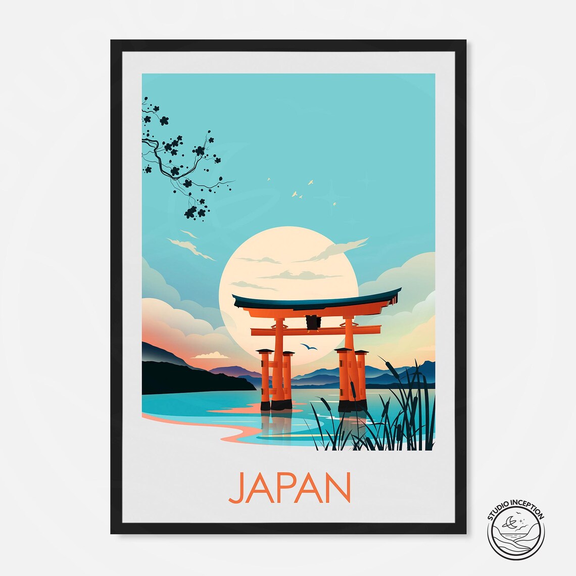 Japan Torii Gate Travel Poster