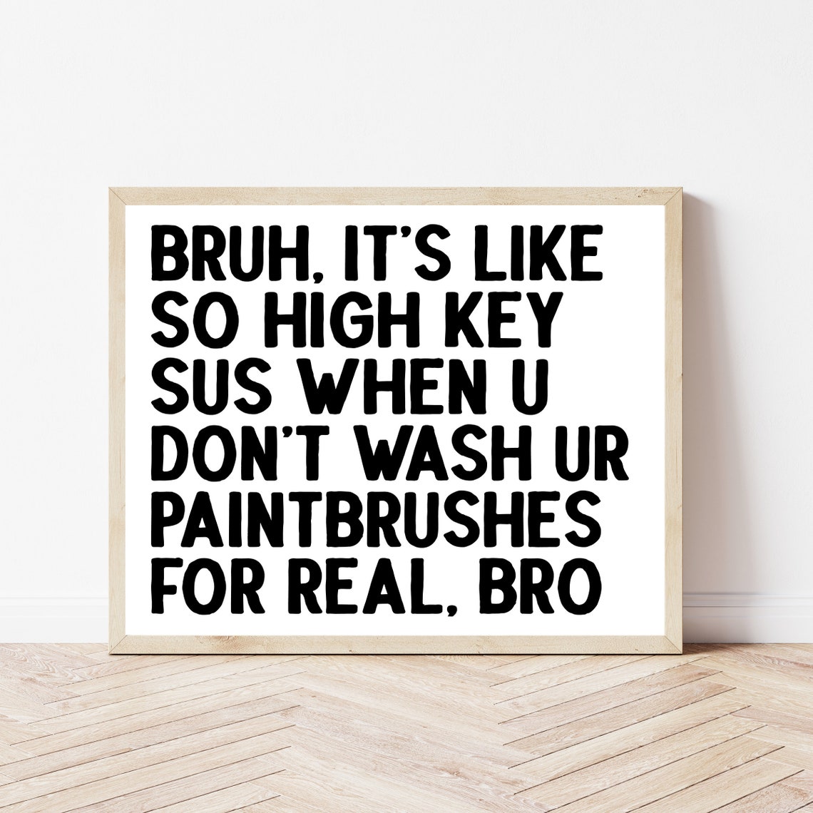 Art Teacher Gift Funny High School Classroom Poster Decor Middle Class Wall Sign Math Science Language Arts Social Studies