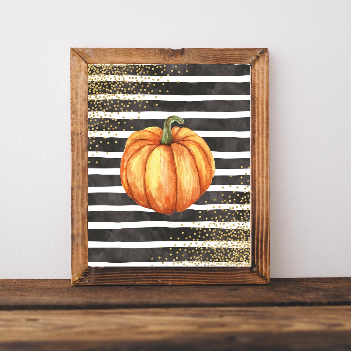Pumpkin Print Sign, Fall Autumn Halloween Poster