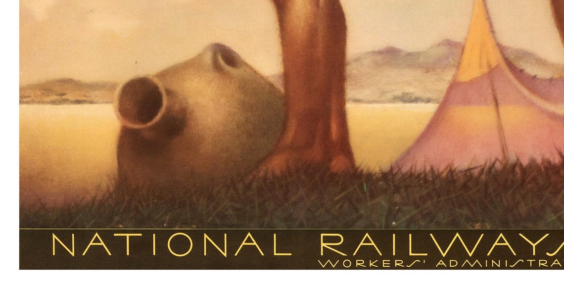 Patzcuaro Overnight From Mexico City Railways Water Bearers Poster - Image 2