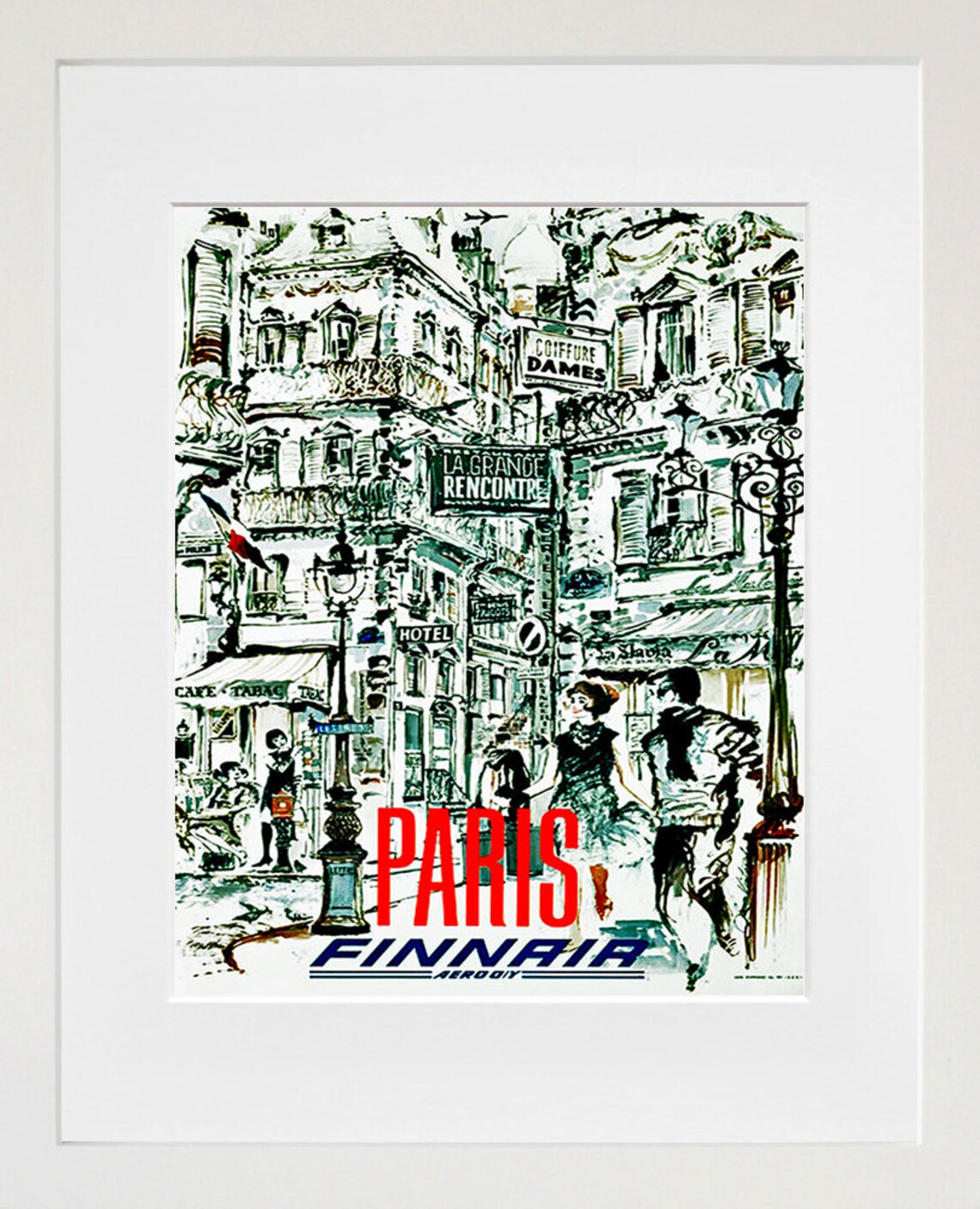 Paris Vintage Travel Poster, France Art Print - Image 2