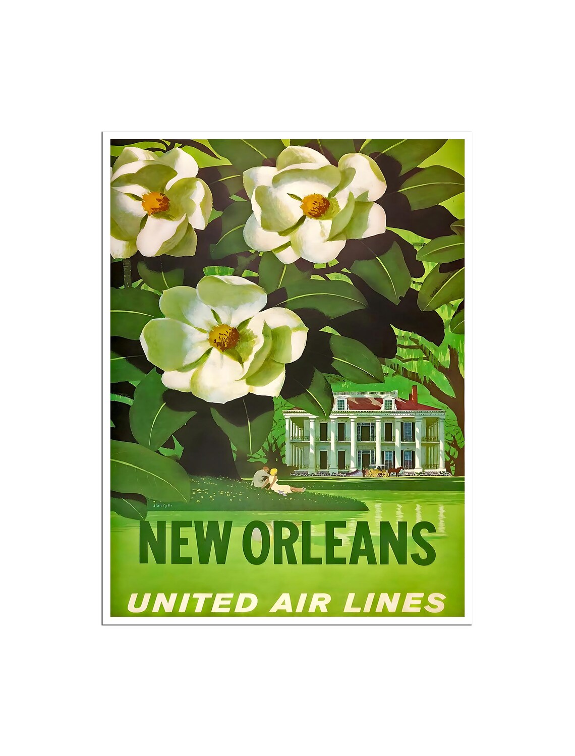 New Orleans Vintage Travel Poster Art Print