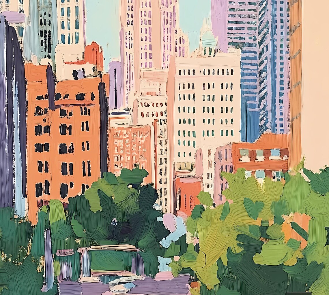 Chicago Retro Travel Poster, Vintage Art Print - Image 2