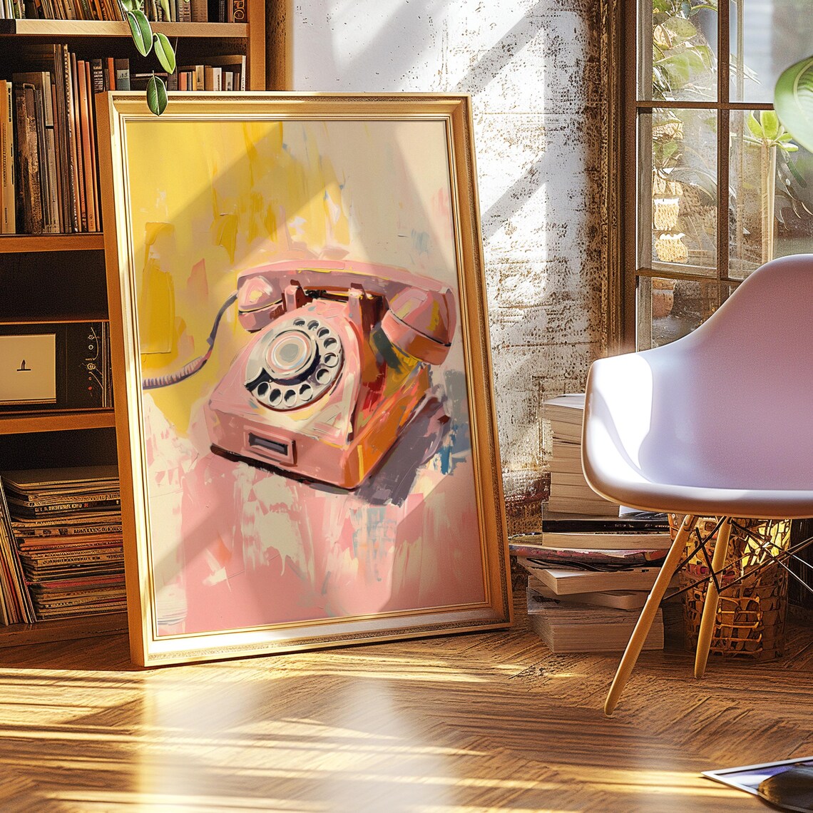 Analogue Rotary Phone Vintage Retro Art Print - Image 3