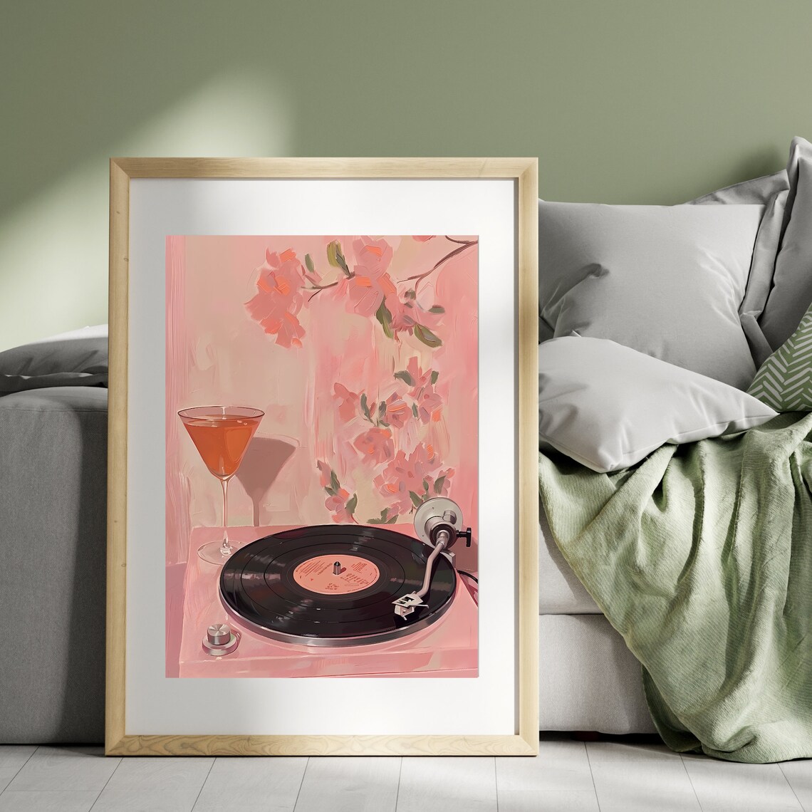 Vintage Record Aperol Spritz Music Poster Print - Image 3