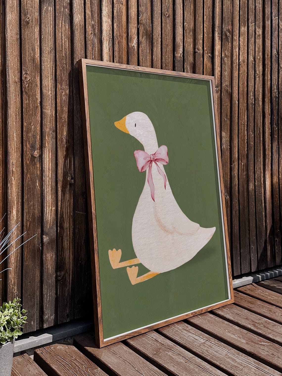 Silly Goose Nursery Decor Art Print - Image 3
