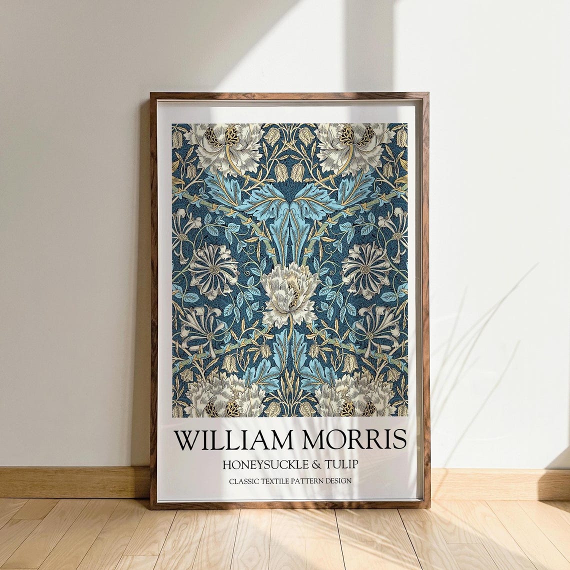 Honeysuckle And Tulip William Morris, Vintage Art Print