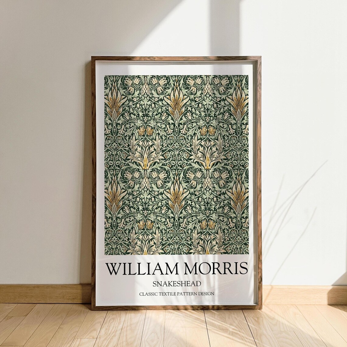 William Morris Snakeshead Vintage Poster
