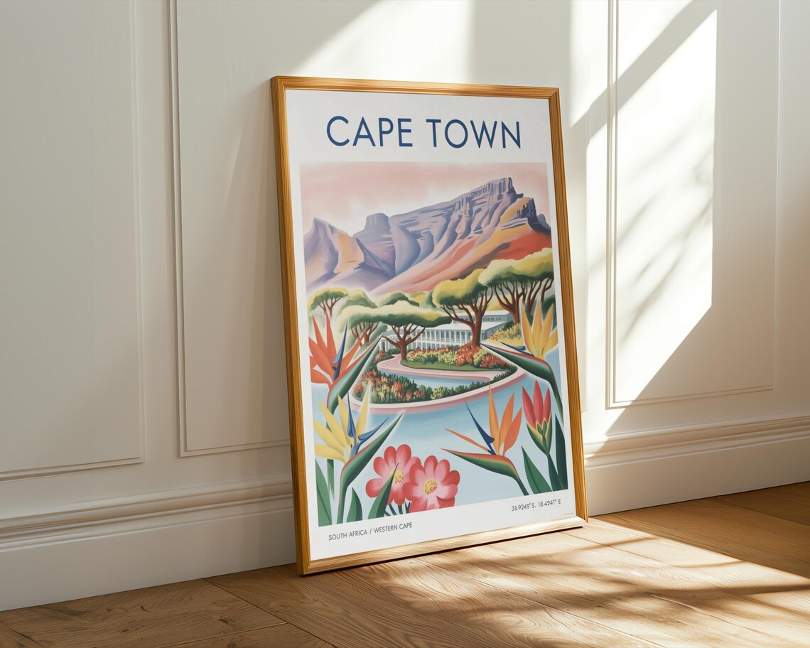 Kirstenbosch Gardens, Cape Town Vintage Travel Poster - Image 3