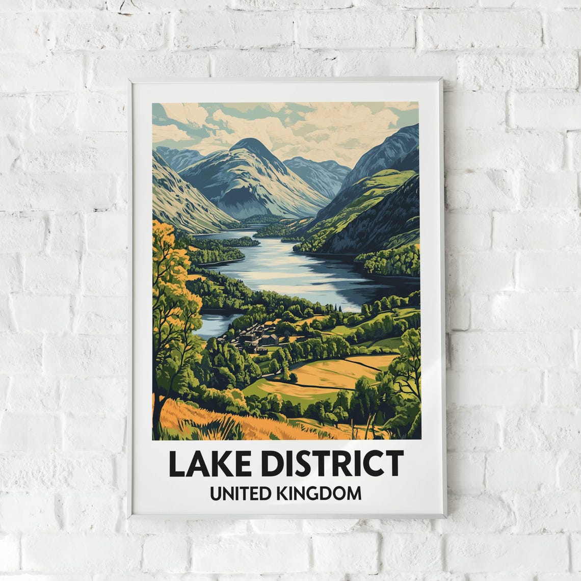 Lake District, British Countryside Travel Poster - Image 6