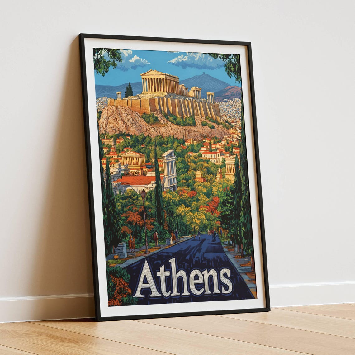 Athens Travel Poster, Greece Travel Gift - Image 5