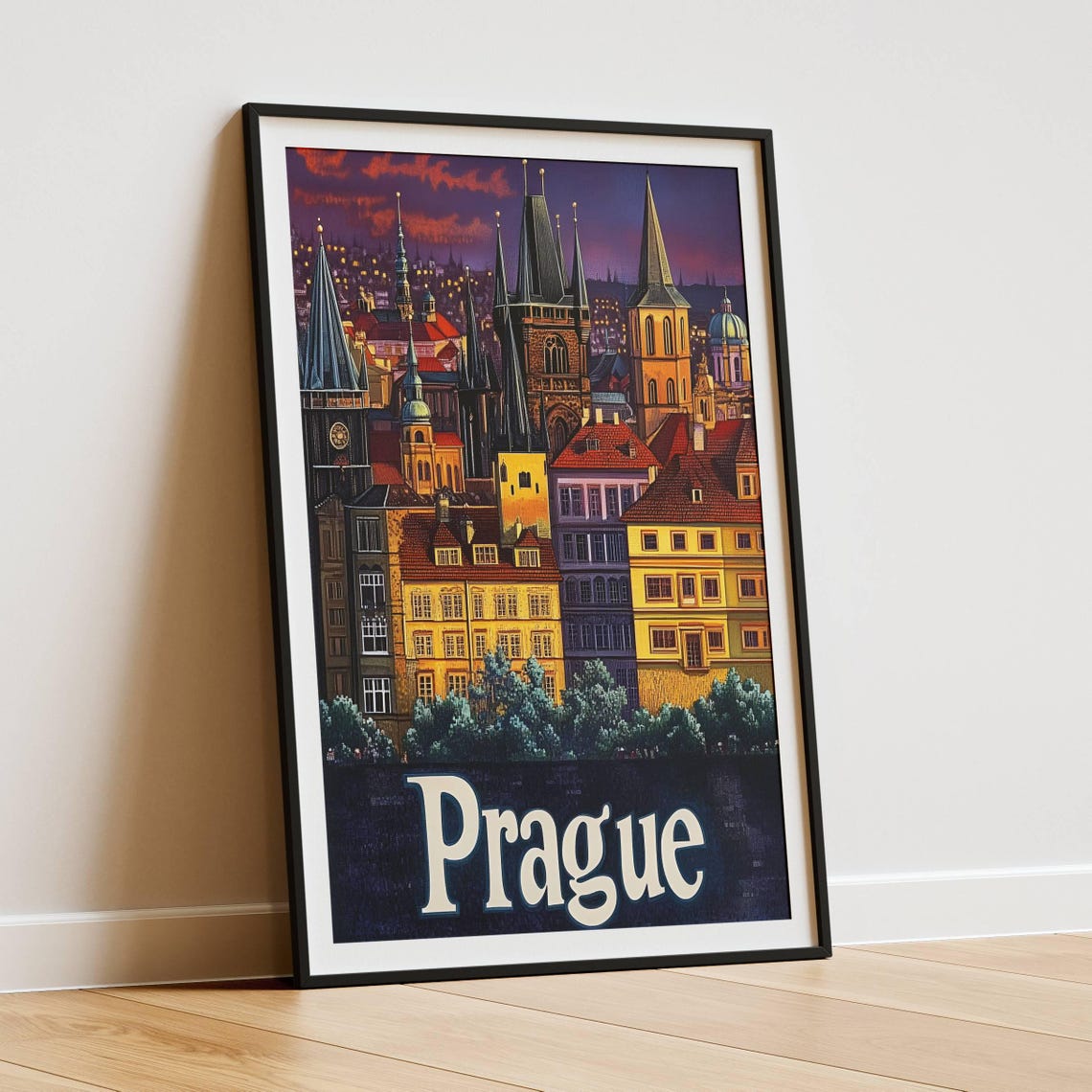 Prague Travel Poster, Europe Travel Gift - Image 4