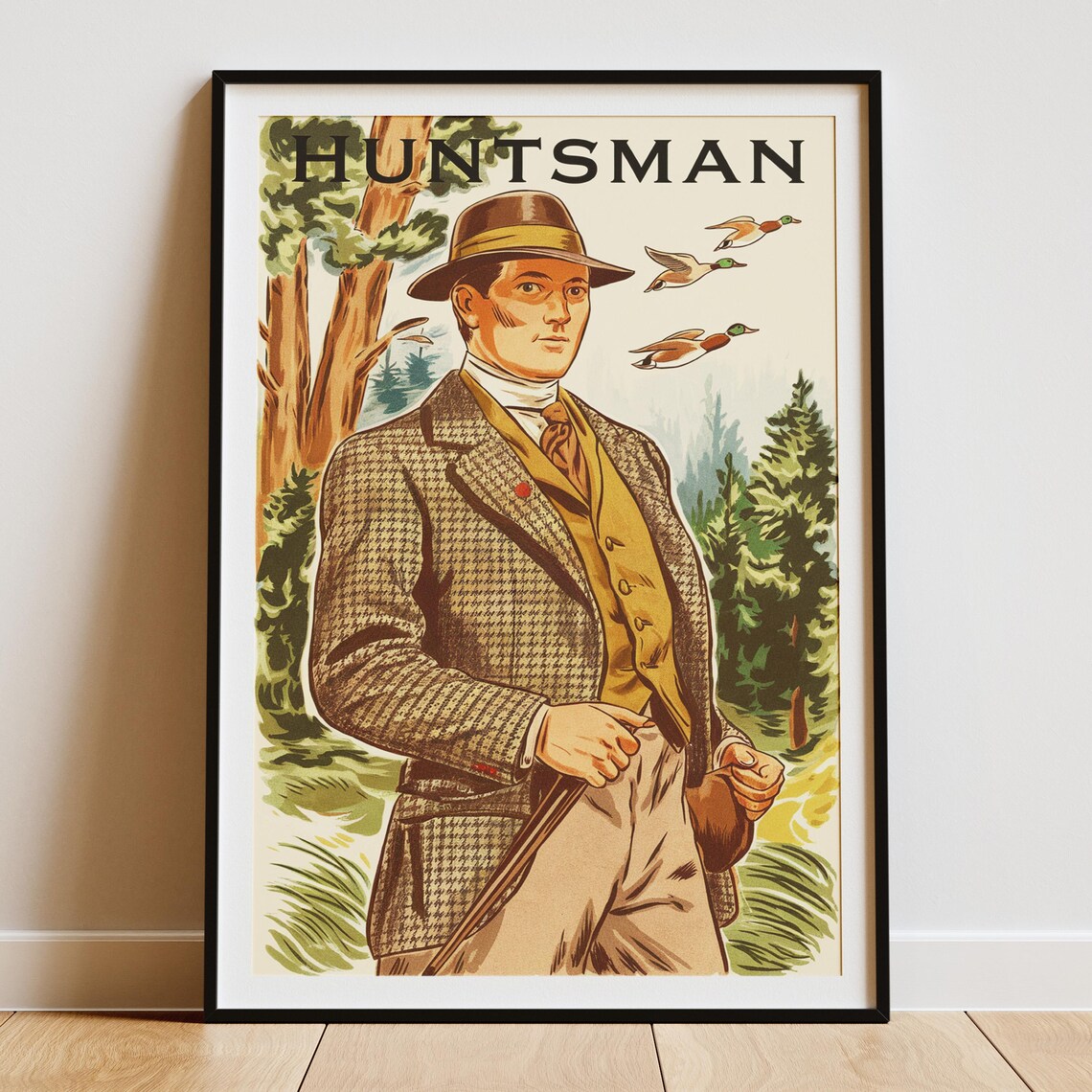 Classic British Hunting Scene - Vintage Poster - Image 4