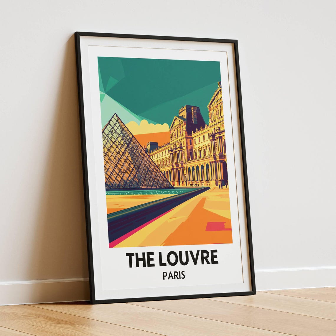 Louvre Museum Poster, Paris Landmark Art Print - Image 4