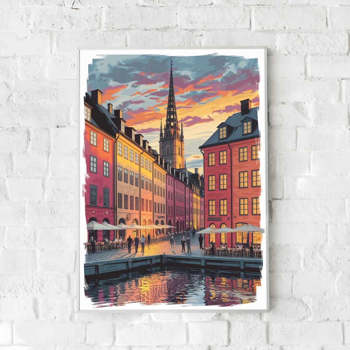 Stockholm Old Town Gamla Stan - Travel Poster - Image 5
