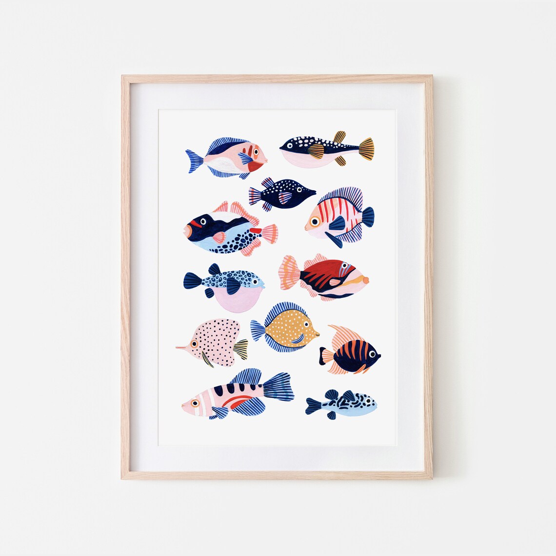 Tropical Fish Art Print, Under the Sea Nursery Decor