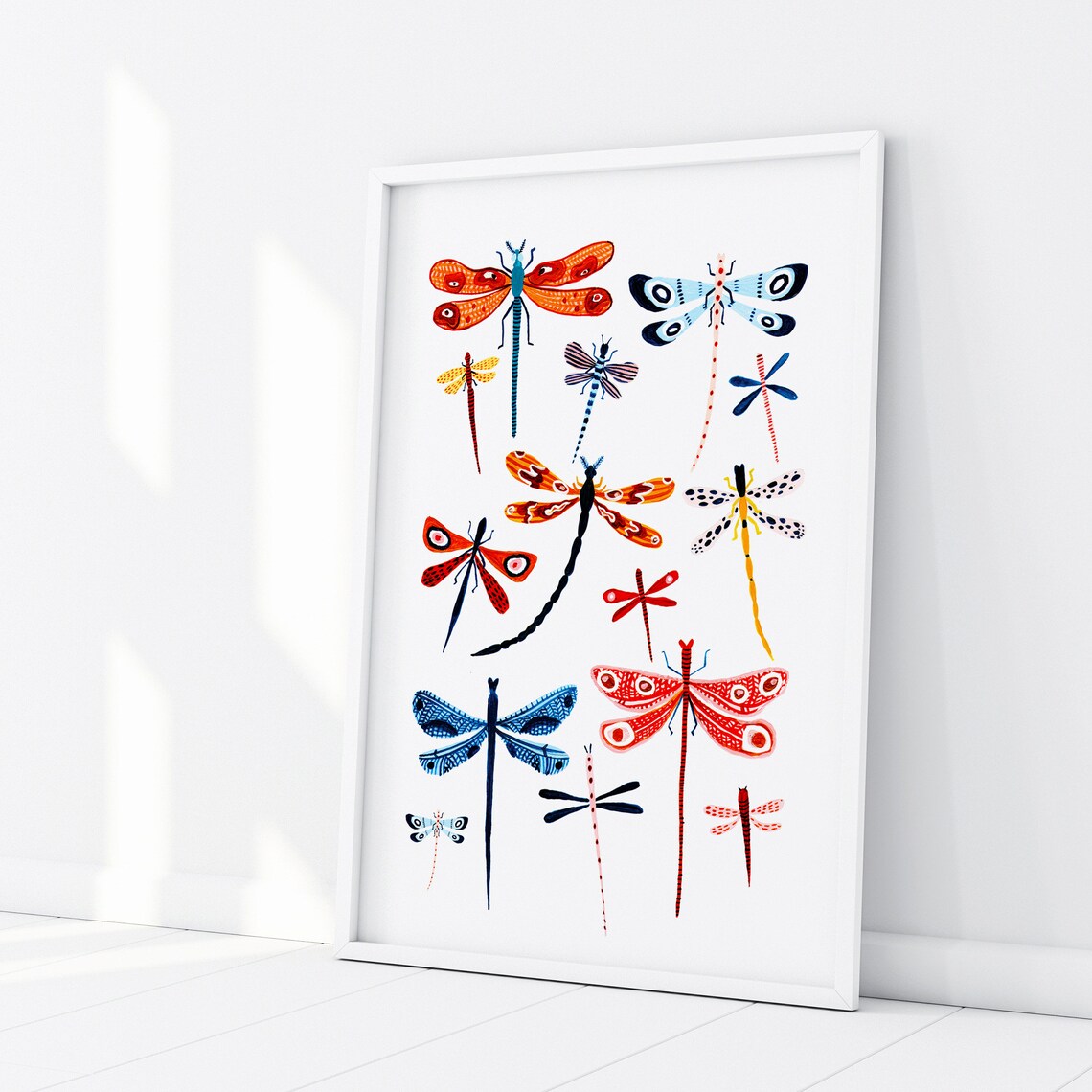 Dragonfly Wall Art, Nursery Bugs Art Print - Image 3