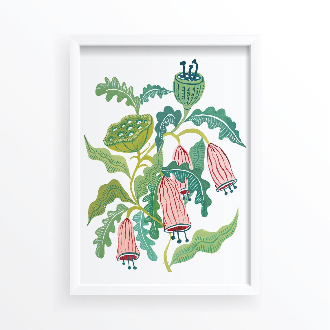 Flower Print Botanical Flowers Nature Art Print