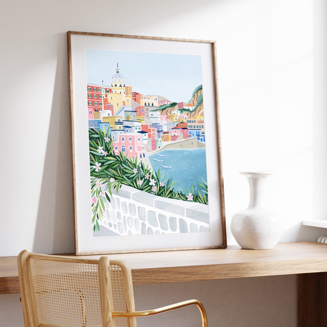 Procida Travel Poster, Italian Coast Landscape - Image 2