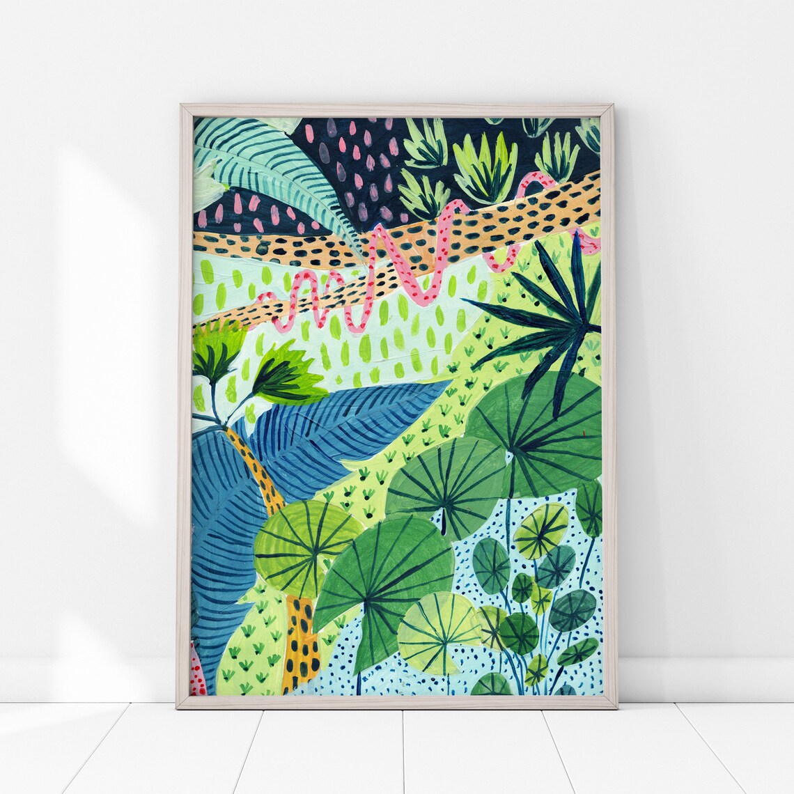 Jungle Botanical Illustration Tropical Botanical Art - Image 3