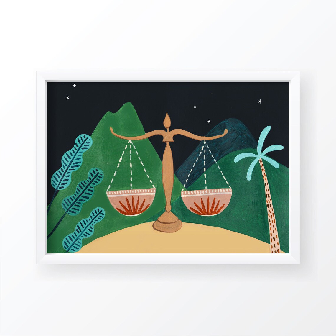 Libra Zodiac Horoscope Constellation Art Print