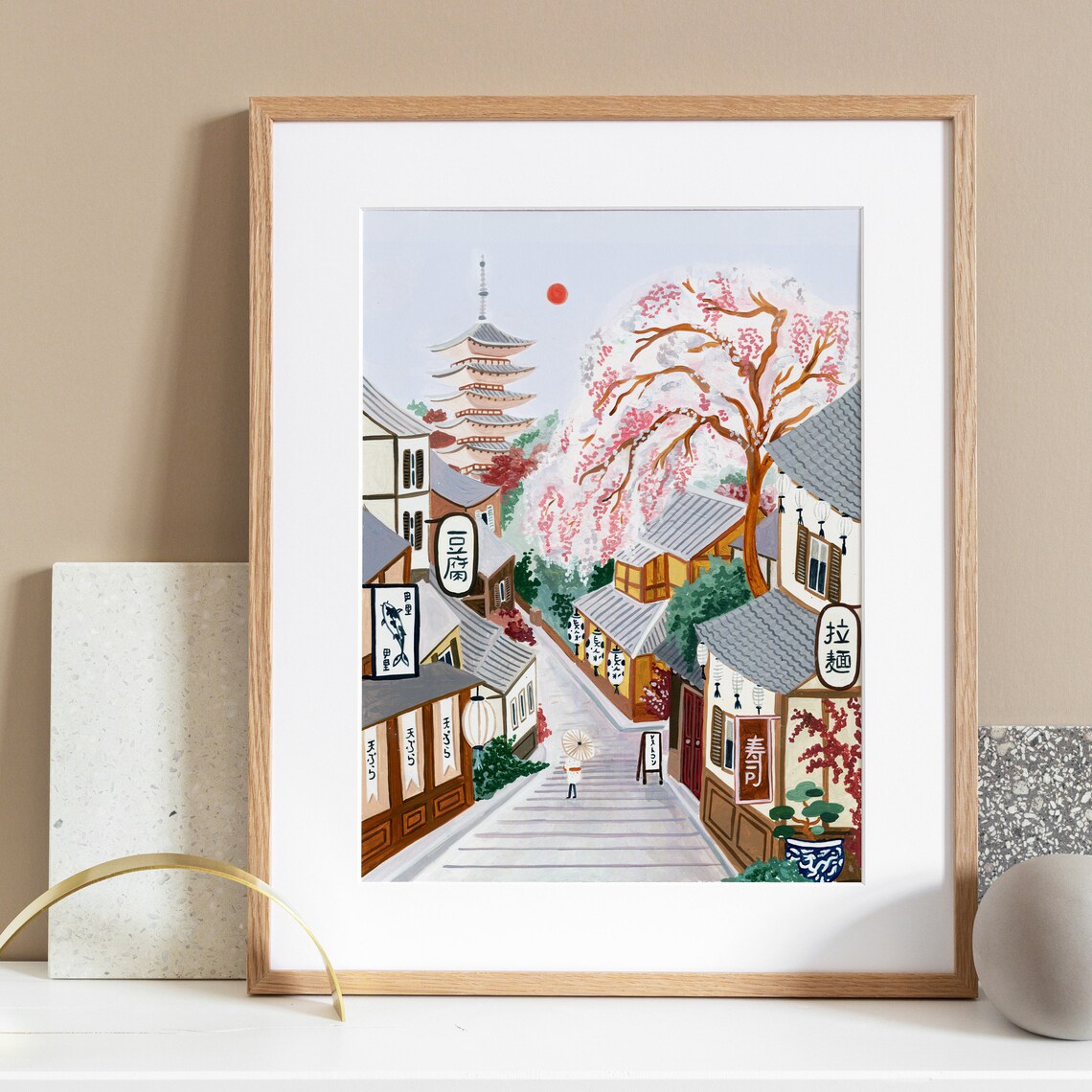 Kyoto Japan Travel Poster, Asia Wall Art Print - Image 4