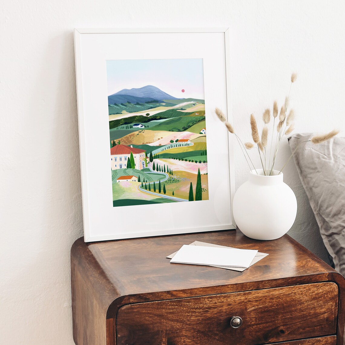 Tuscany Val Dorcia Travel Poster, Italy Wall Art - Image 4