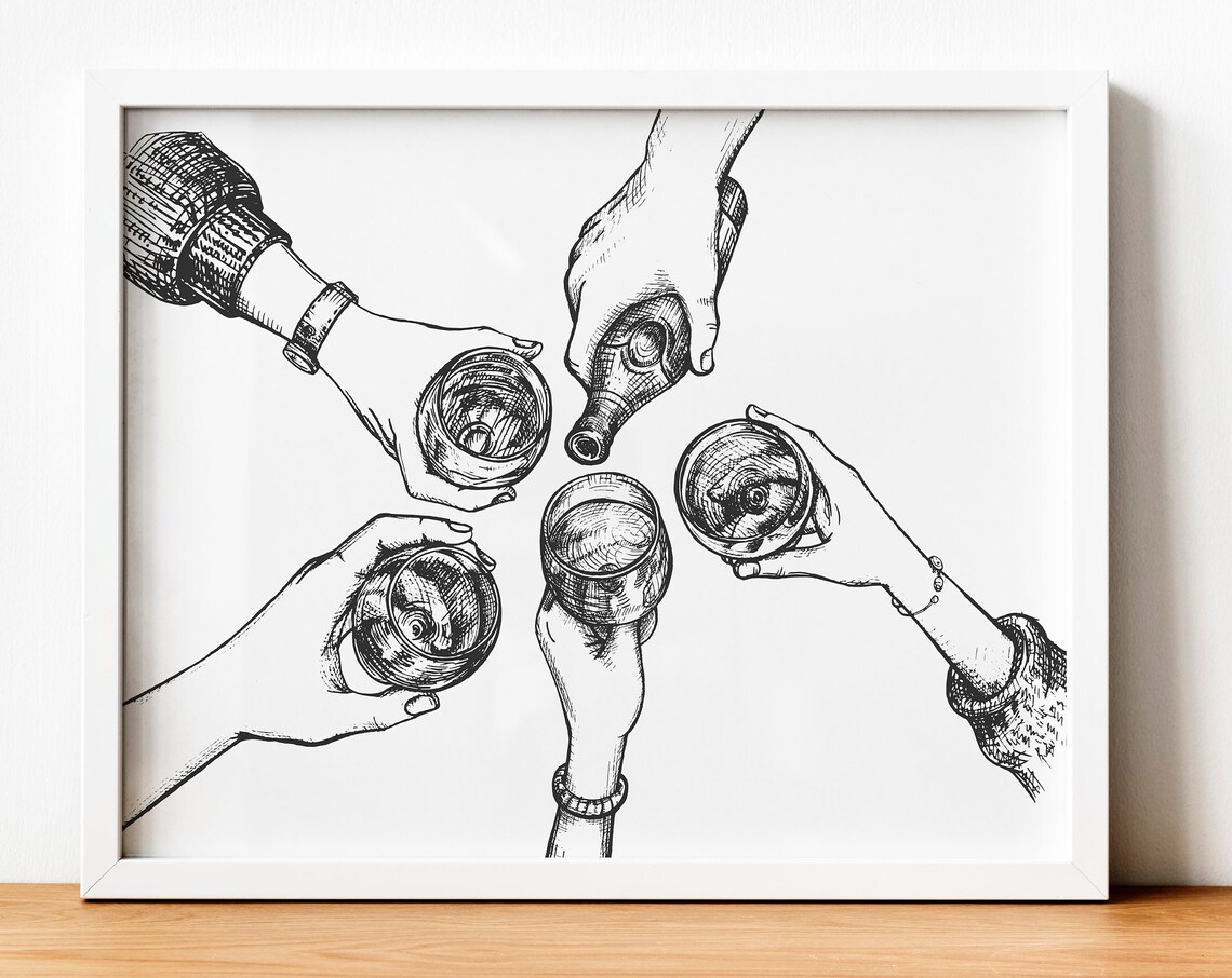 Cheers Retro Bar Poster, Kitchen and Home Bar Decor - Image 2