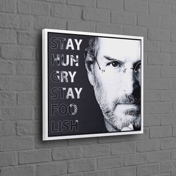 Steve Jobs Wall Art Decor Motivational Canvas Motivation Positive Inspirational Poster Quote Artwork