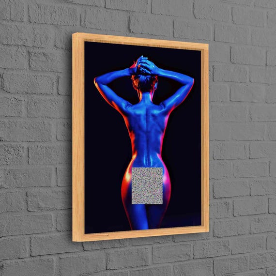 Nude Woman Erotic Photo Art Print