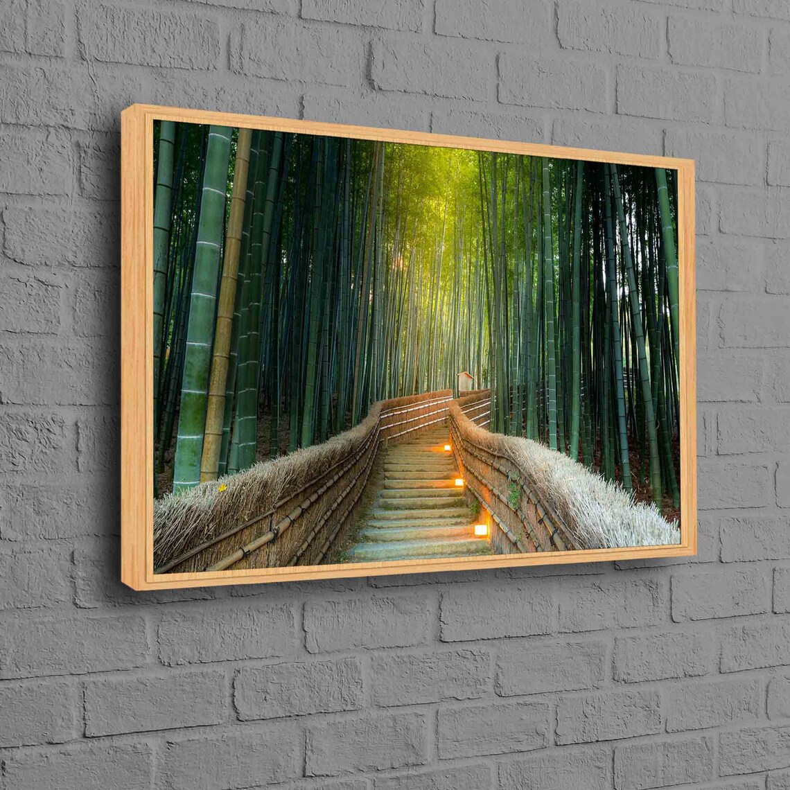 Kyoto Nature Landscape Art Print, Bamboo Forest