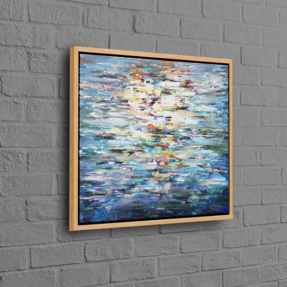 Water Reflection Abstract Modern Art Print