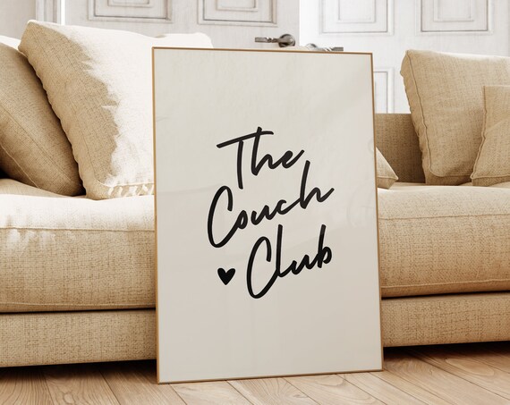 The Couch Club Trendy Wall Art Print