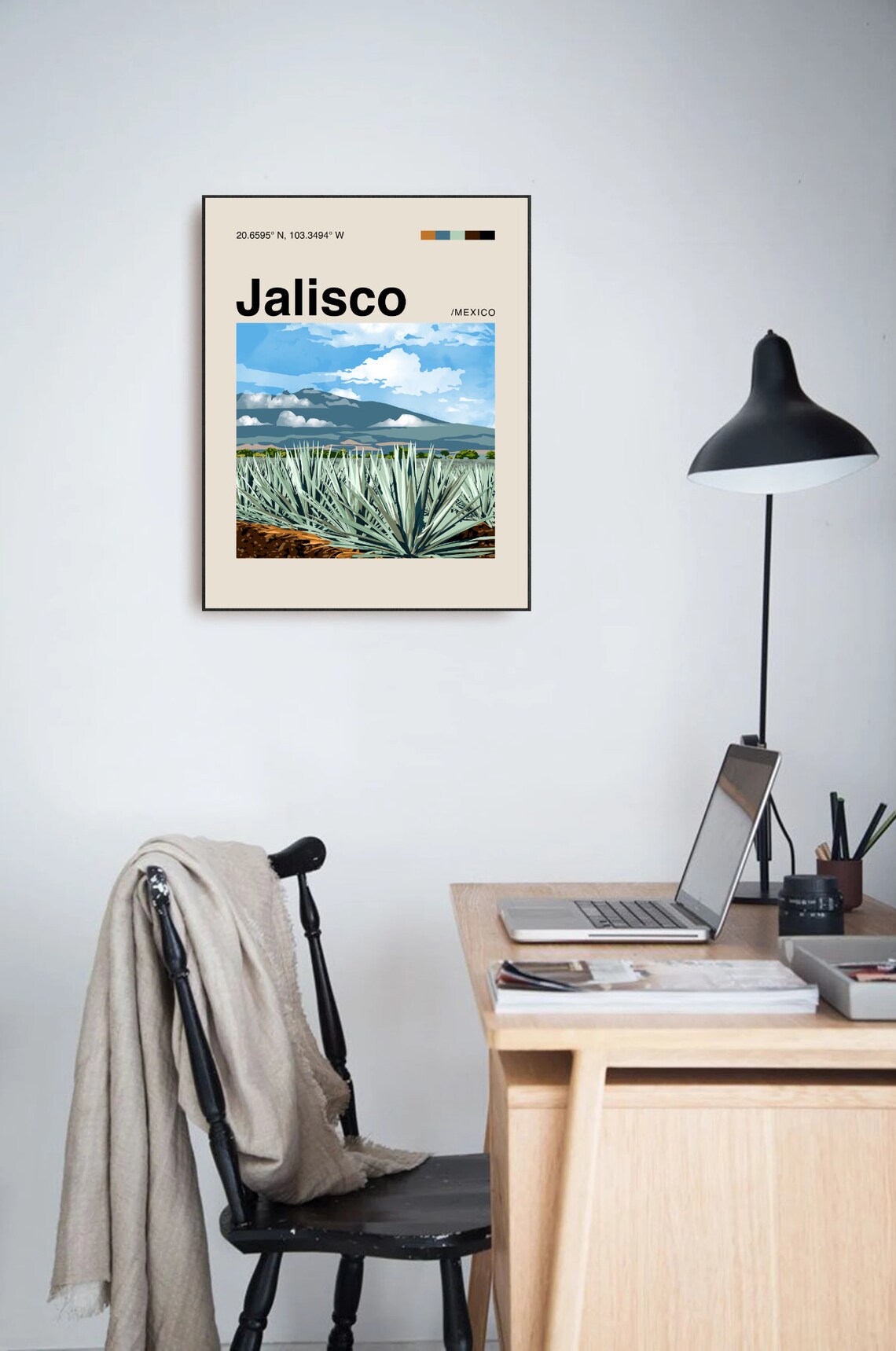 Jalisco Minimalist Mid-Century Travel Poster - Image 3