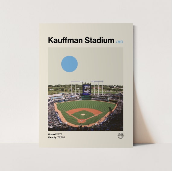 Kauffman Stadium Royals Minimalist Art Print