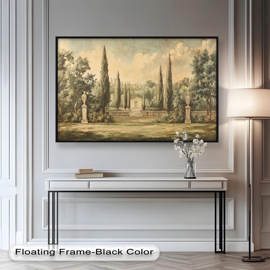 Tuscan Garden Art Print, Classic Landscape Decor - Image 4