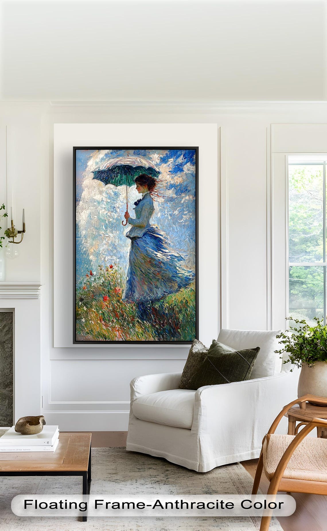 Woman With Parasol, Impressionist Style Art Print - Image 5