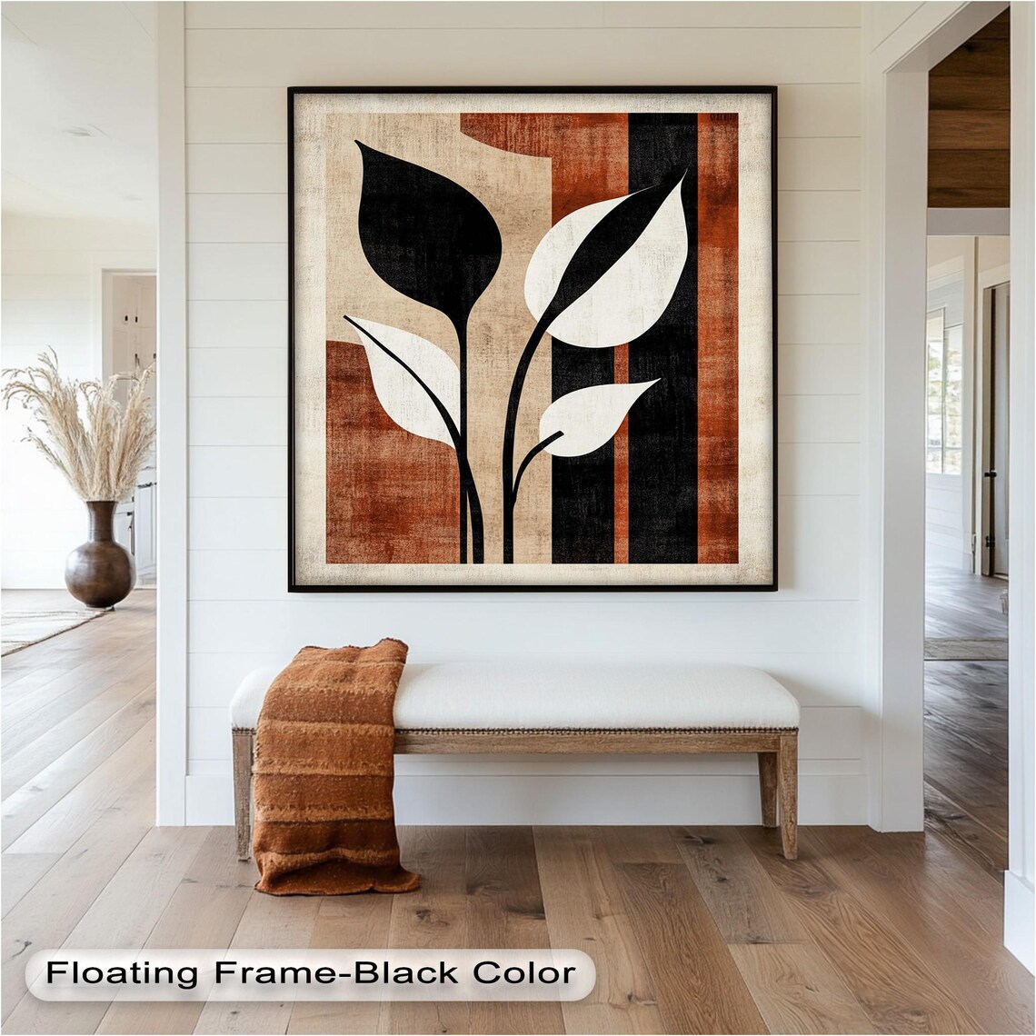 Rustic Botanical Art Print, Farmhouse Boho Modern - Image 3