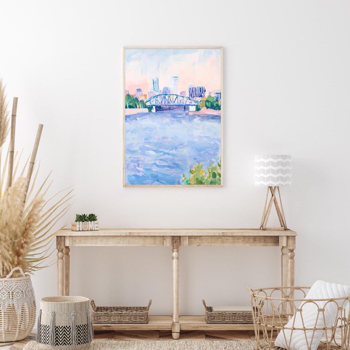 Toledo Ohio Downtown Skyline Bridge Art Print - Image 3