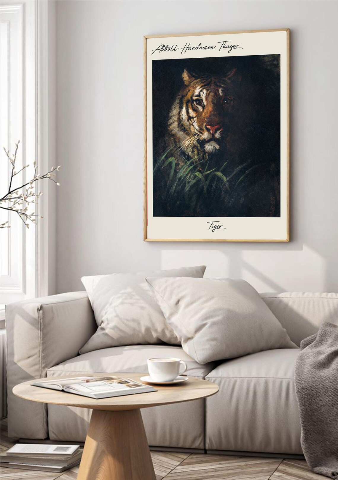 Abbott Handerson Thayer Artistic Tiger, Vintage Art - Image 4