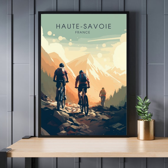 Hautesavoie Poster Mountain Bike Print Biking