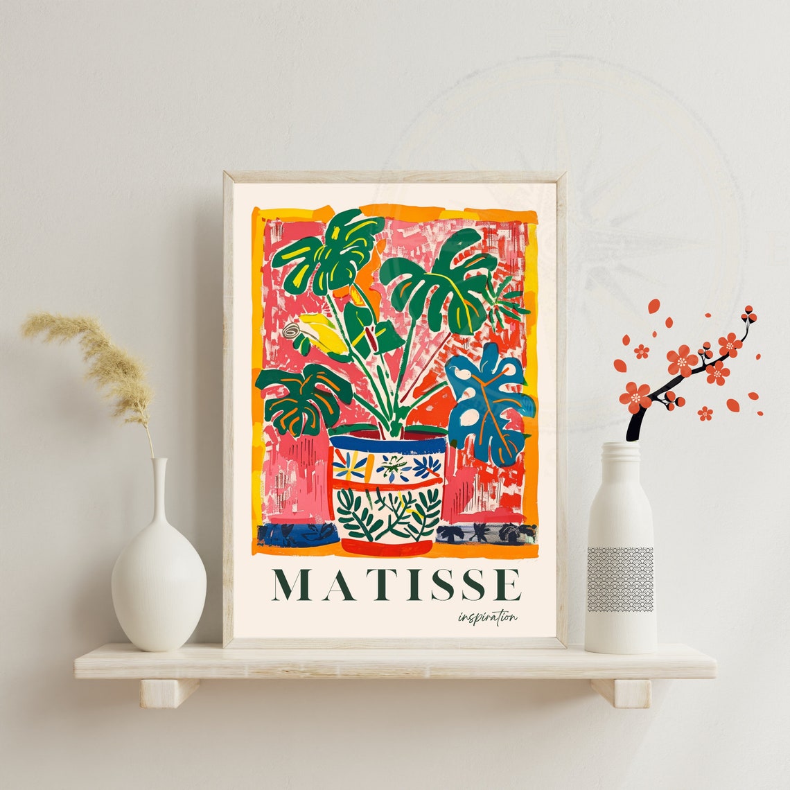 Impression Plant Monstera Affiche Henri Matisse Inspiration