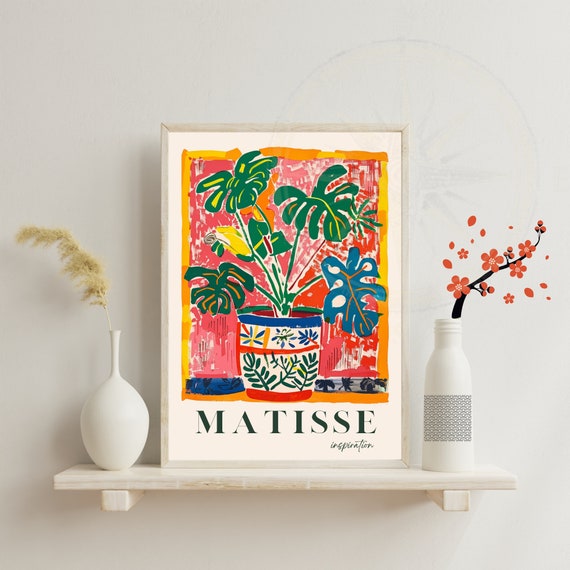 Impression Plant Monstera Affiche Henri Matisse Inspiration