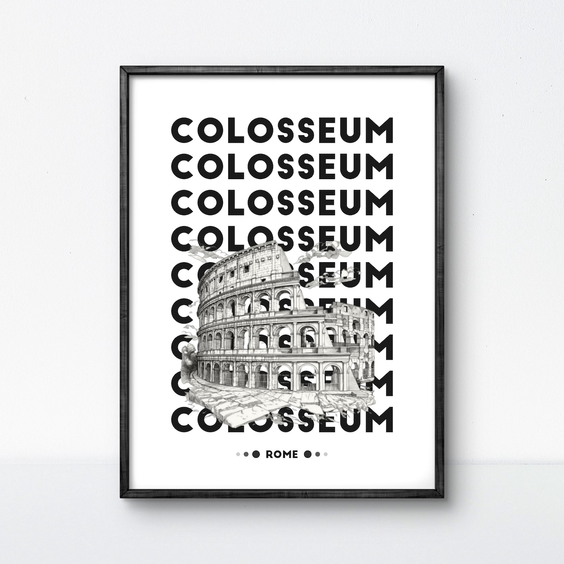 Colosseum Rome Architecture Print, Modern Wall Art - Image 2