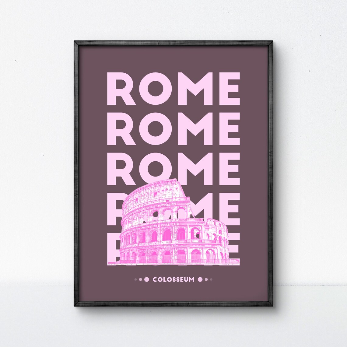 Rome Colosseum Minimalist Italian Travel Decor