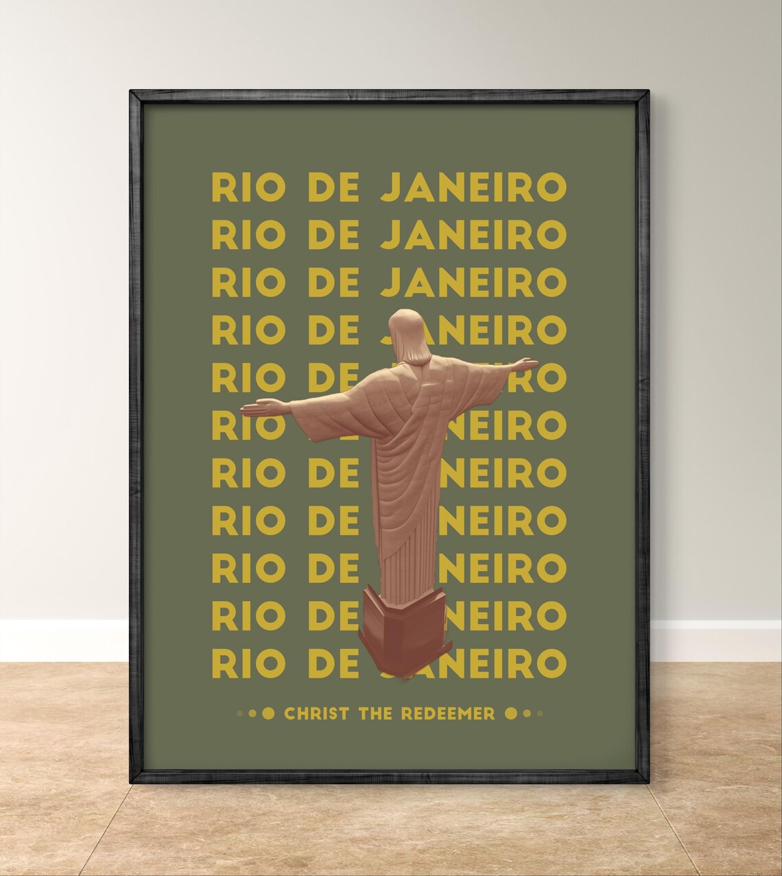 Rio De Janeiro, Christ The Redeemer Travel Poster
