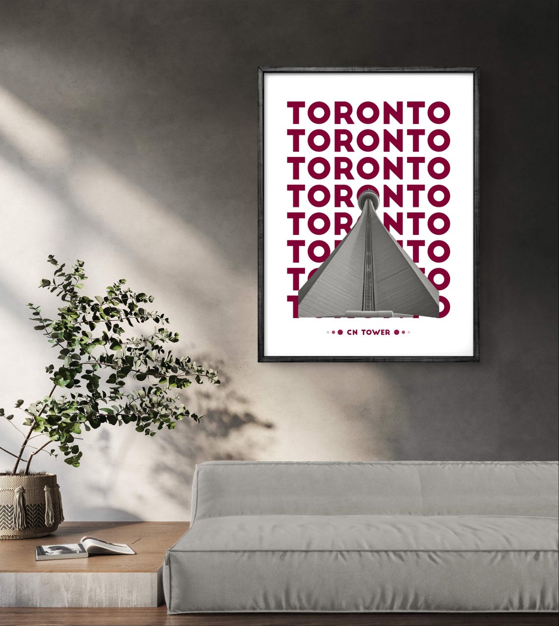 Toronto Cn Tower Poster Bold Modern Artwork For Skyline Enthusiasts And Urban Lovers Toronto Poster - Image 4