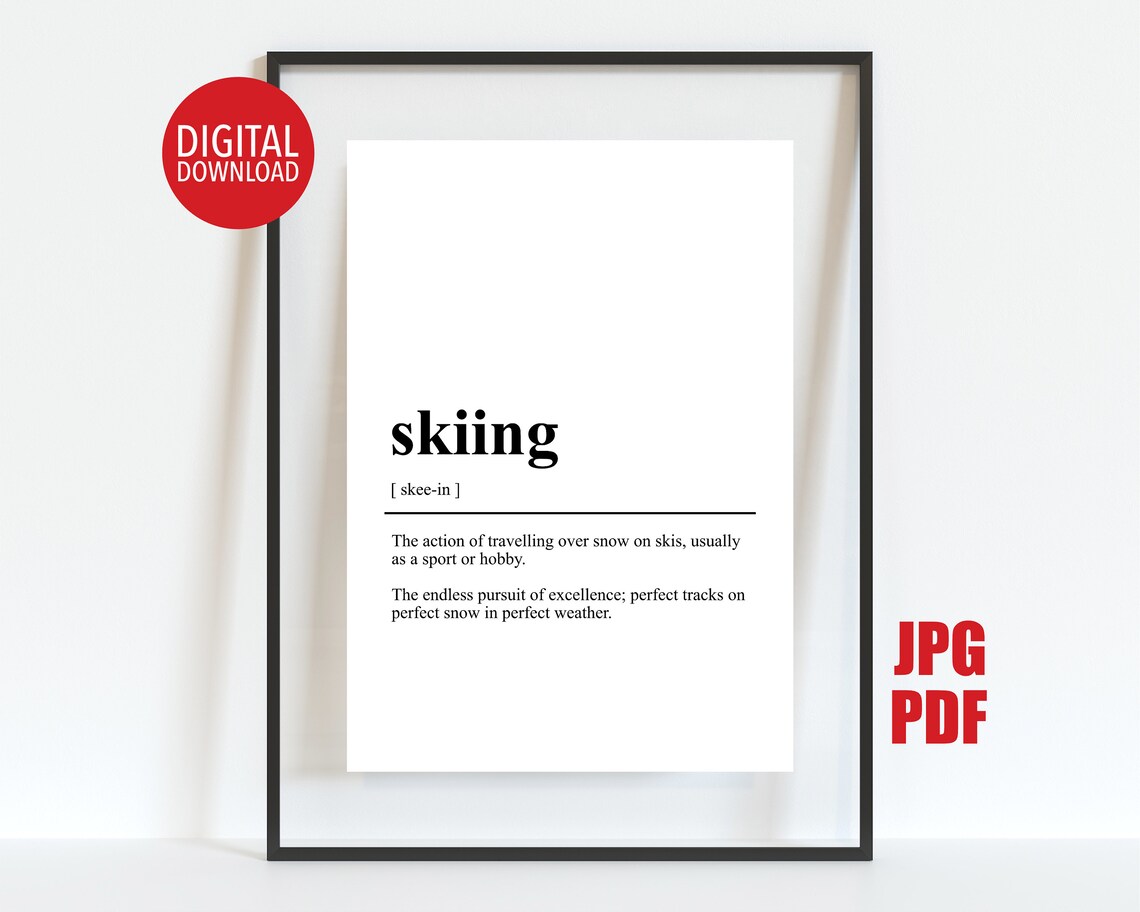 Après Ski Poster, Skiing Definition Art Print - Image 2